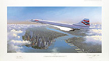 Concorde Flying the Flag by Adrian Rigby over New York