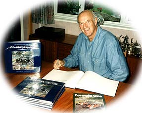 Michael Turner Signing his Motor Sport Books